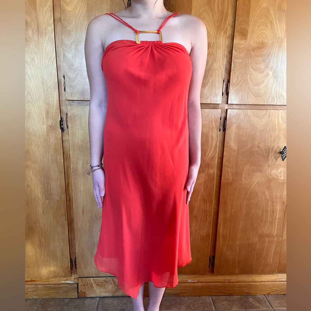 Elegant Red Strapless Dress